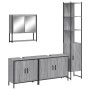 Set de muebles de baño 4 pzas madera contrachapada gris sonoma de , Muebles de baño - Ref: Foro24-3214693, Precio: 257,04 €