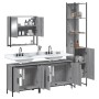 Set de muebles de baño 4 pzas madera contrachapada gris sonoma de , Muebles de baño - Ref: Foro24-3214693, Precio: 257,04 €