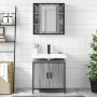 Set de muebles de baño 2 pzas madera contrachapada gris sonoma de , Muebles de baño - Ref: Foro24-3214723, Precio: 127,20 €
