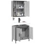 Set de muebles de baño 2 pzas madera contrachapada gris sonoma de , Muebles de baño - Ref: Foro24-3214723, Precio: 127,20 €