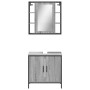 Set de muebles de baño 2 pzas madera contrachapada gris sonoma de , Muebles de baño - Ref: Foro24-3214723, Precio: 127,20 €