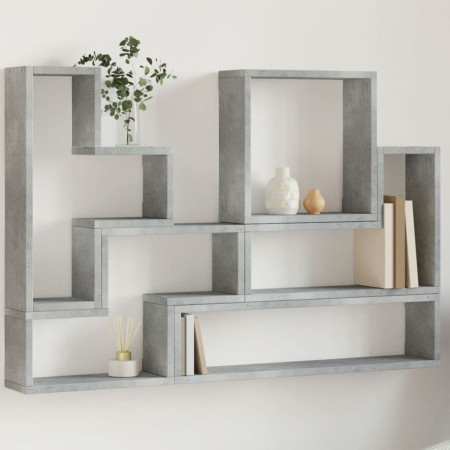 Estantería de pared madera ingeniería gris hormigón 96x12x64 cm | Foro24.es | Tu tienda online para hogar, jardín y más Foro24.es