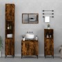 Set de muebles baño 3 pzas madera contrachapada roble ahumado de , Muebles de baño - Ref: Foro24-3185594, Precio: 192,39 €