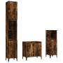 Set de muebles baño 3 pzas madera contrachapada roble ahumado de , Muebles de baño - Ref: Foro24-3185594, Precio: 192,39 €