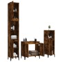 Set de muebles baño 3 pzas madera contrachapada roble ahumado de , Muebles de baño - Ref: Foro24-3185594, Precio: 192,39 €