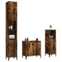 Set de muebles baño 3 pzas madera contrachapada roble ahumado de , Muebles de baño - Ref: Foro24-3185594, Precio: 192,39 €