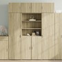 Armario de madera de ingeniería roble Sonoma 80x42,5x225 cm
