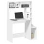 Escritorio estantes madera contrachapada blanco 100x45x140 cm | Foro24.es | Tu tienda online para hogar, jardín y más Foro24.es