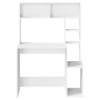 Escritorio estantes madera contrachapada blanco 100x45x140 cm | Foro24.es | Tu tienda online para hogar, jardín y más Foro24.es