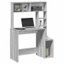 Escritorio con estantes contrachapada gris Sonoma 100x45x140 cm | Foro24.es | Tu tienda online para hogar, jardín y más Foro24.es