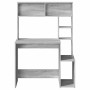 Escritorio con estantes contrachapada gris Sonoma 100x45x140 cm | Foro24.es | Tu tienda online para hogar, jardín y más Foro24.es