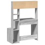 Escritorio con estantes contrachapada gris Sonoma 100x45x140 cm | Foro24.es | Tu tienda online para hogar, jardín y más Foro24.es