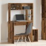 Escritorio estantes madera ingeniería envejecida 100x45x140 cm | Foro24.es | Tu tienda online para hogar, jardín y más Foro24.es