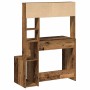 Escritorio estantes madera ingeniería envejecida 100x45x140 cm | Foro24.es | Tu tienda online para hogar, jardín y más Foro24.es