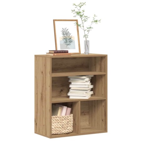 Estantería de madera ingeniería roble artisan 60x30x71,5 cm
