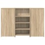 Mostrador de recepción roble sonoma 155x50x103,5 cm