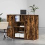 Mostrador de recepción roble ahumado 135x50x103,5 cm de , Escritorios - Ref: Foro24-3324191, Precio: 234,34 €, Descuento: %