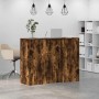 Mostrador de recepción roble ahumado 135x50x103,5 cm de , Escritorios - Ref: Foro24-3324191, Precio: 234,34 €, Descuento: %