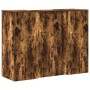 Mostrador de recepción roble ahumado 135x50x103,5 cm de , Escritorios - Ref: Foro24-3324191, Precio: 234,34 €, Descuento: %