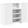 Mostrador de recepción blanco 135x50x103,5 cm madera ingeniería de , Escritorios - Ref: Foro24-3324187, Precio: 270,12 €, Des...