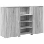 Mostrador de recepción sonoma gris 155x50x103,5 cm de , Escritorios - Ref: Foro24-3324201, Precio: 286,17 €, Descuento: %