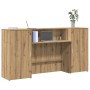 Mostrador de recepción roble artisian 200x50x103,5 cm | Foro24.es | Tu tienda online para hogar, jardín y más Foro24.es