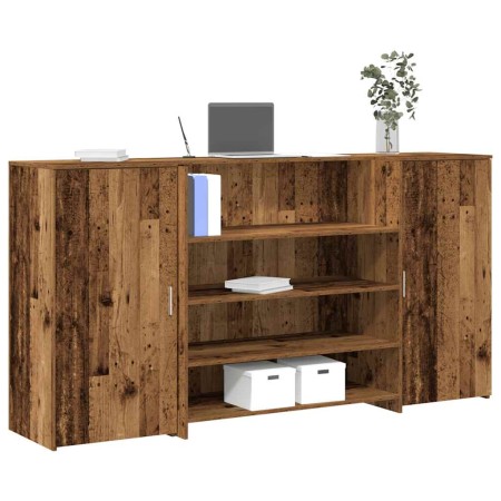 Mostrador de recepción madera vieja 200x50x103,5 cm de , Escritorios - Ref: Foro24-3324185, Precio: 398,68 €, Descuento: %