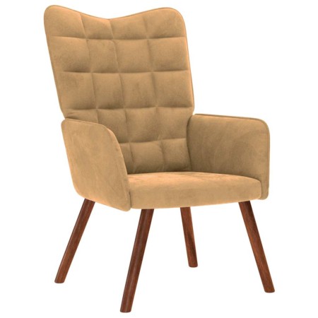 Sillón de relax de terciopelo marrón de , Sillones - Ref: Foro24-4016818, Precio: 99,89 €