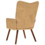 Sillón de relax de terciopelo marrón de , Sillones - Ref: Foro24-4016818, Precio: 99,89 €