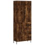 Aparador alto madera contrachapada roble ahumado 69,5x34x180 cm | Foro24.es | Tu tienda online para hogar, jardín y más Foro24.es