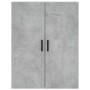 Aparador alto madera contrachapada gris hormigón 69,5x34x180 cm de , Aparadores - Ref: Foro24-3195967, Precio: 173,10 €, Desc...