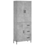 Aparador alto madera contrachapada gris hormigón 69,5x34x180 cm | Foro24.es | Tu tienda online para hogar, jardín y más Foro24.es