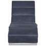 Diván de masaje de piel de ante artificial gris de , Divanes - Ref: Foro24-281300, Precio: 284,36 €