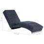 Diván de masaje de piel de ante artificial gris de , Divanes - Ref: Foro24-281300, Precio: 284,36 €