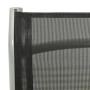 Silla de jardín reclinable textileno y aluminio plateado de , Sillas de jardín - Ref: Foro24-312196, Precio: 133,48 €