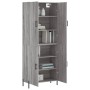 Aparador alto madera contrachapada gris sonoma 69,5x34x180 cm de , Aparadores - Ref: Foro24-3195689, Precio: 154,43 €, Descue...