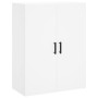 Aparador alto madera contrachapada blanco 69,5x34x180 cm de , Aparadores - Ref: Foro24-3195739, Precio: 170,23 €, Descuento: %