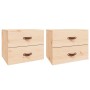 Mesitas de noche de pared 2 uds 50x36x40 cm de , Taquillas y armarios de almacenamiento - Ref: Foro24-820977, Precio: 123,25 €