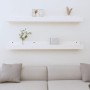 Estantes de pared 2 uds madera maciza de pino blanco 110x12x9cm | Foro24.es | Tu tienda online para hogar, jardín y más Foro24.es