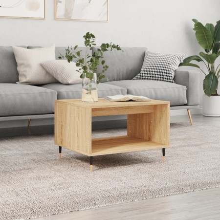 Mesa de centro madera de ingeniería roble Sonoma 60x50x40 cm de , Mesas de centro - Ref: Foro24-829247, Precio: 41,59 €