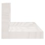 Estantes de pared 2 uds madera maciza de pino blanco 80x11x9 cm