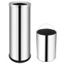 Cubo de basura para hotel de acero inoxidable 32 L de , Cubos de la basura y papeleras - Ref: Foro24-51094, Precio: 82,85 €