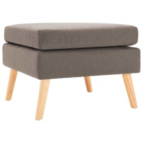 Reposapiés de tela gris taupe de , Otomanas - Ref: Foro24-288741, Precio: 91,36 €