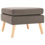 Reposapiés de tela gris taupe de , Otomanas - Ref: Foro24-288741, Precio: 91,36 €