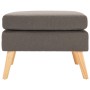 Reposapiés de tela gris taupe de , Otomanas - Ref: Foro24-288741, Precio: 91,36 €