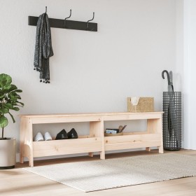 Banco de recibidor madera maciza de pino 160x28x45 cm de , Bancos para recibidores y almacenamiento - Ref: Foro24-837379, Pre...