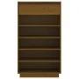 Armario zapatero madera maciza de pino marrón miel 60x34x105 cm de vidaXL, Zapateros y organizadores de calzado - Ref: Foro24...