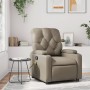 Sillón de masaje reclinable cuero sintético color capuchino de , Sillones - Ref: Foro24-372516, Precio: 234,12 €