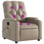 Sillón de masaje reclinable cuero sintético color capuchino de , Sillones - Ref: Foro24-372516, Precio: 234,12 €