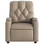 Sillón de masaje reclinable cuero sintético color capuchino de , Sillones - Ref: Foro24-372516, Precio: 234,12 €